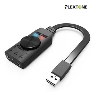 サウンドカード Plextone USB オーディオ 変換アダプター 新品 外付けの画像