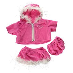 Pink Love Dress Teddy Bear Clothes Outfit Fits Most 14 - 18 Buil 【並行輸入】の画像