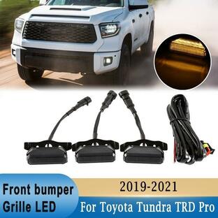 3P フロント グリル LED ライト トヨタ タンドラ TRD Pro 2019年-2021年 グリル Amber ライト DRL エイティブe ライト ウォーターpルーフ IP67の画像