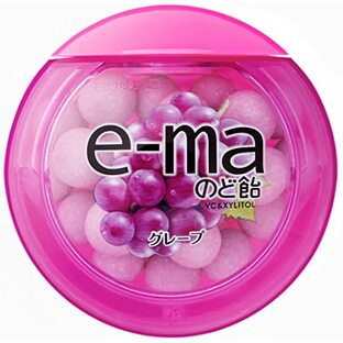 味覚糖 ｅ-ｍａのど飴容器 グレープ 33g×6個の画像