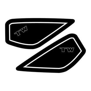 TW200/225 カラータンクデカール 黒 インパクト大!!グラフィックの画像