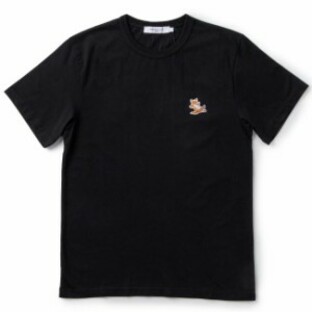 在庫処分 メゾンキツネ/MAISON KITSUNE シャツ メンズ CHILLAX FOX PATCH CLASSIC TEE-SHIRT Tシャツ BLACKの画像