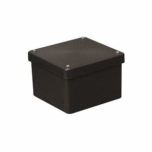 未来工業 正方形防水プールボックス カブセ蓋・ノック無 150×150×100mm チョコレート 1個価格 PVP-1510BTの画像
