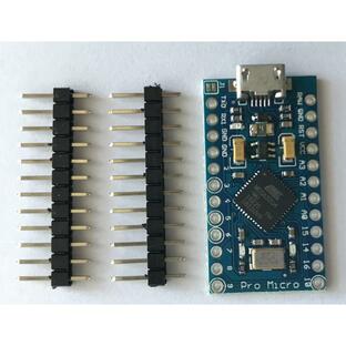 Arduino IDE Pro Micro Leonardo 互換ボード Atmega 32U4 5V 16MHz マイクロUSB インターフェイスボード ピンヘッダ付の画像