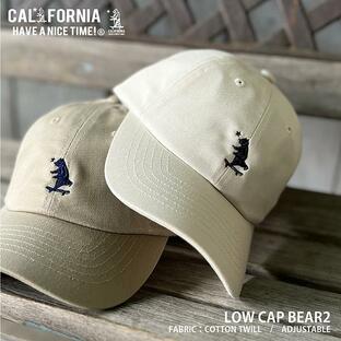 CALIFORNIA HAVE A NICE TIME! / カリフォルニアハブアナイスタイム LOW CAP BEAR2 (CA-2208) ローキャップ アメカジ ベアー レディース メンズ ブランドの画像