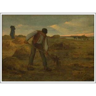 複製画 送料無料 絵画 油彩画 油絵 模写フランソワ・ミレー「肥料をまく農夫」F30(91.0×72.7cm)プレゼント 贈り物 名画 オーダーメイド 額付き 直筆の画像