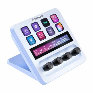 【Amazon.co.jp限定】Elgato Stream Deck + White, オーディオミキサー, コンテンツクリエイターのためのライブ制作とスタジオコントローラー, ストリーミング, 配信, ゲーミング, Mac/PC対応の画像