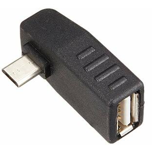 イケショップ×タイムリー OTG(USBホスト)機能対応USB変換アダプタ USB(A・オス)-USB(A・メス) ブラック IKS-CABL12623の画像