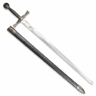 DENIX アーサー王剣 エクスカリバー 模造刀 ロングソード [ シルバー / 刻印あり ][dx4170nq]の画像