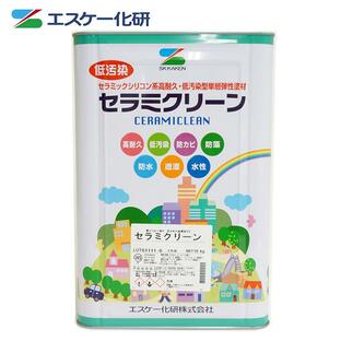 送料無料！セラミクリーン 艶消し 16kg 黒 エスケー化研 外壁 塗料 つや消しの画像