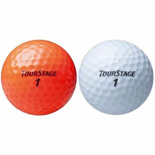 ブリヂストン ゴルフボール ツアーステージ エクストラディスタンス 2セット(1ダース/セット) オレンジ TEOX + ホワイトの画像