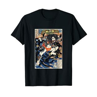 浮世絵 面白tシャツ 日本画 歌川国芳 名作 アート 絵画 メンズ レディース 面白い 服 美術 プレゼント おもしろ Tシャツの画像