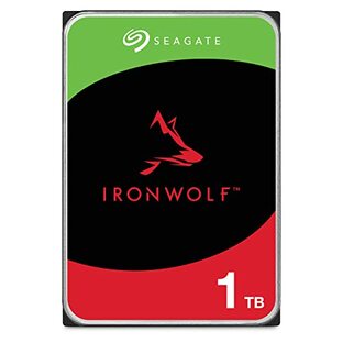 Seagate IronWolf 3.5インチ 【データ復旧 3年付】 1TB 内蔵 ハードディスク HDD CMR 3年保証 6Gb/s 256MB 5400rpm 24時間稼働 PC NAS ST1000VN008の画像