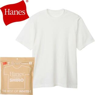 ヘインズ シロ 半袖 Tシャツ HM1-X201 SHIRO クルーネック Hanes 半袖t 厚手 メンズ レディース Tシャツ カットソーの画像