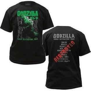 ゴジラ Tシャツ GODZILLA World Destruction Tour 黒 正規品 映画の画像