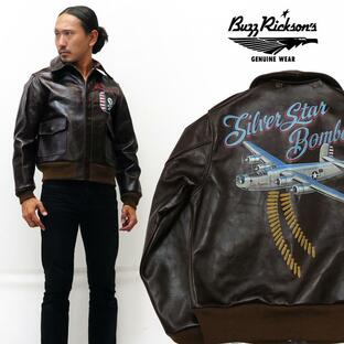 バズリクソンズ Buzz Rickson's A-2 90th BOMB.SQ JOLLY ROGERS ラフウエア社 フライトジャケット レザージャケット ROUGH WEAR HAND ANILINE DYE BR80579 【20の画像