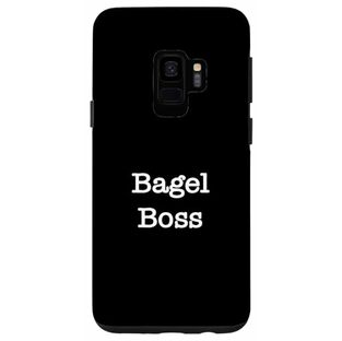 Galaxy S9 Bagel Boss 面白い朝食ベーグルパン愛好家 スマホケースの画像
