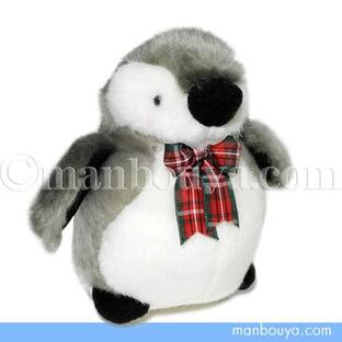 ペンギン ぬいぐるみ たけのこ TAKENOKO JOYFUL MATES ジョイフルメイト ペンギンミニ リボン赤 12cmの画像