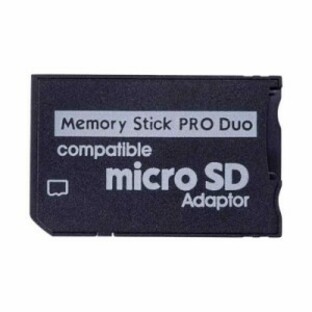 Iesooy PSPメモリーカード変換器 Micro SDからメモリースティック PRO Duo Magic Gateカード PSP カメラ ハンディカムの画像