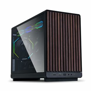 LIANLI コンパクトPCケース A3-mATX WD 木製フロントパネル 容量26.3リットル Micro ATX/Mini-ITX規格対応 360mmラジエーター搭載可能 ATX/SFX/SFX-L電源対応 日本正規代理店品の画像