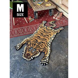 チベタン タイガーラグ （Mサイズ） 130cmX75cm 単品 ■ アメリカン雑貨 アメリカ雑貨の画像