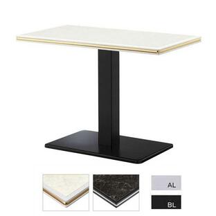 スナックテーブルクラブバーテーブル90×49.5大理石柄金銀モール装飾入天板2種類 業務用 st973a-bt301pの画像