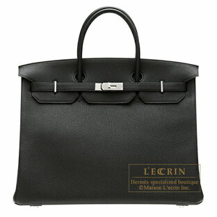 エルメス バーキン40 ブラック トゴ シルバー金具 HERMES Birkin bag 40 Black Togo leather Silver hardwareの画像