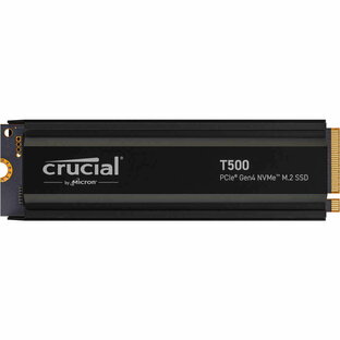 Crucial CT1000T500SSD5JP Crucial T500 PCIe Gen4 NVMe SSD 1TB ヒートシンク付の画像