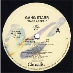 【レコード】GANG STARR - MASS APPEAL (WHITE) 12" UK 2002年リリースの画像