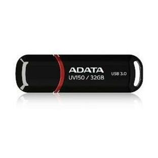 【ゆうパケットで送料無料】ADATA キャップ式 高速USB3.1 USBフラッシュメモリー32GB USBメモリー AUV150-32G-RBKの画像