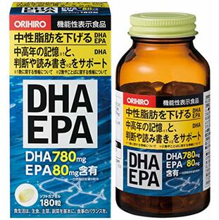 オリヒロ DHA･EPA 180粒 [機能性表示食品] DHA EPA DPAの画像