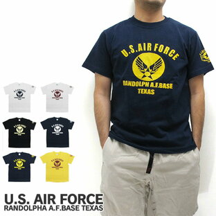 U.S. AIR FORCE ユーエスエアフォース Tシャツ 半袖 RANDOLPH A.F.BASE TEXAS アメリカ軍 米軍 US AIR FOCE ミリタリー ALPHA アルファ ROTHCO ロスコの画像