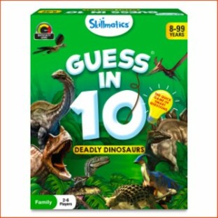 並行輸入品Skillmatics Card Game - Guess in 10 Dinosaurs Perfect for Boys Girls Kids and Families Who Love Toys Boarの画像