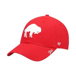 47ブランド レディース 帽子 アクセサリー Women's Red Buffalo Bills Miata Clean Up Legacy Adjustable Hatの画像