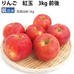 りんご 青森産 紅玉 3kg前後 低農薬 送料込の画像