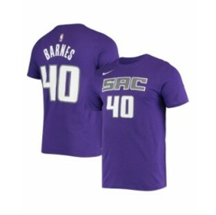 ナイキ メンズ Tシャツ トップス Men's Harrison Barnes Purple Sacramento Kings Name and Number Performance T-shirt Purpleの画像