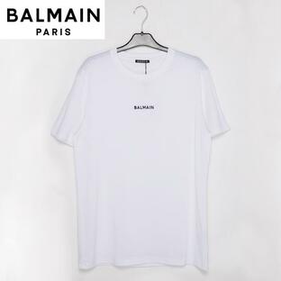 BALMAIN バルマン メンズ Tシャツ ホワイト 白 BA12646 半袖 ブランド ロゴ オシャレ プレゼント 誕生日 父の日 クリスマス バレンタインの画像