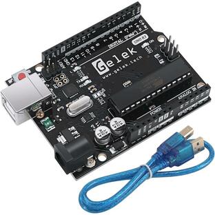 Arduinoと互換 Arduino用UNO R3 マイコンボード 開発ボード ATmega328P + USB MDM( USB ケーブル)の画像