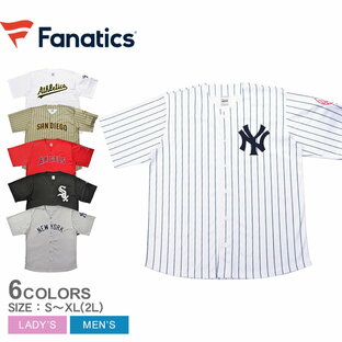 FANATICS ファナティクス ユニフォーム メンズ レディース MLB ベースボールシャツ ML2123SS0003 ML2123SS0001の画像