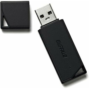 バッファロー BUFFALO USB2.0 どっちもUSBメモリー 32GB ブラック RUF2-KR32GA-BKの画像