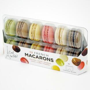 シャトーブラン 12マカロン 144g（12個）冷凍 フランス直輸入 洋菓子 スイーツ デザート MACARONS フーデムの画像