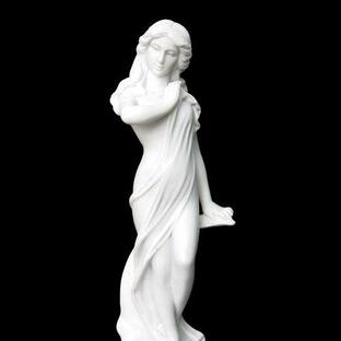 大理石彫刻 石像 月の女神 (60) 女性像 インテリア ヴィーナス像 全高約60cm 乙女像 女神 ビーナス像 大理石 彫刻 オブジェ 置物の画像