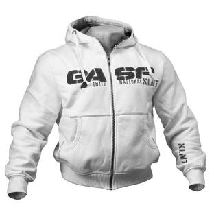 GASP ロゴ パーカー フーディー ジム トレーニング 筋トレ 1.2 Ibs (0.54kg) hoodie, Greyの画像