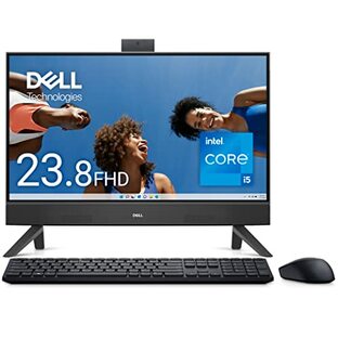 Dell デスクトップパソコン 一体型 Inspiron 24 5420 23.8インチ Intel 第13世代 Core i5-1335U メモリ8GB SSD512GB Windows11 重量5.49kg ブラック AI557A-DWLBの画像