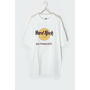 【中古】HARD ROCK CAFÉ (ハードロック カフェ) MADE IN USA 90'S SAN FRANCISCO PRINT ADVERTISING T-SHIRT USA製 90年代 サンフランシスコ プリント アドバタイジング Tシャツ WHITE [SIZE: XL DEADSTOCK/NOS]の画像
