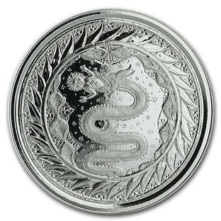 [保証書・カプセル付き] 2020年 (新品) サモア「蛇・サーペント」純銀 1オンス 銀貨の画像