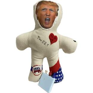 White Elephant Trump Gag Gift Voodoo Doll 8 Inch with 3 Colorful Skull Pinsの画像