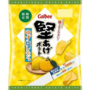 カルビー 堅あげポテトゆず塩レモン味 60g×12袋の画像