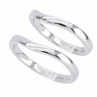 カルティエ Cartier バレリーナ カーブ ウェディング リング BALLERINE WEDDING BAND リング 指輪 結婚指輪 マリッジリング ペアリングの画像