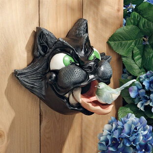 キャット・アストロフィ「(突然の)大惨事」バードハウス（猫の舌が鳥小屋となった場合）彫像 彫刻/面白グッズ 壁掛け プレゼント（輸入品）の画像